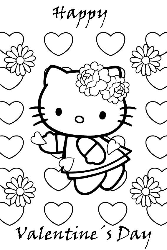 567x850 Hello Kitty Cute Ballerina Coloring Pages