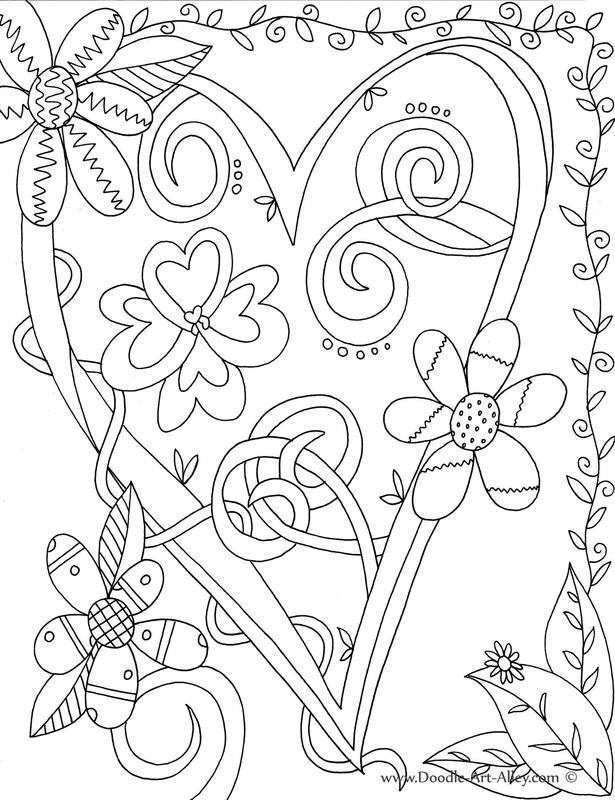 Valentines Day Coloring Pages 615x800 Valentines Day Coloring Pages