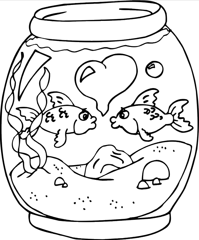 649x782 Easy Coloring Pages Of Fish New Valentines Day