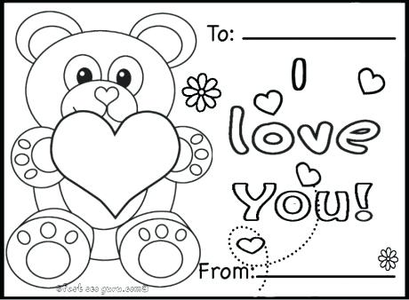 460x338 Valentines Day Bear Coloring Pages Fresh Mini 5