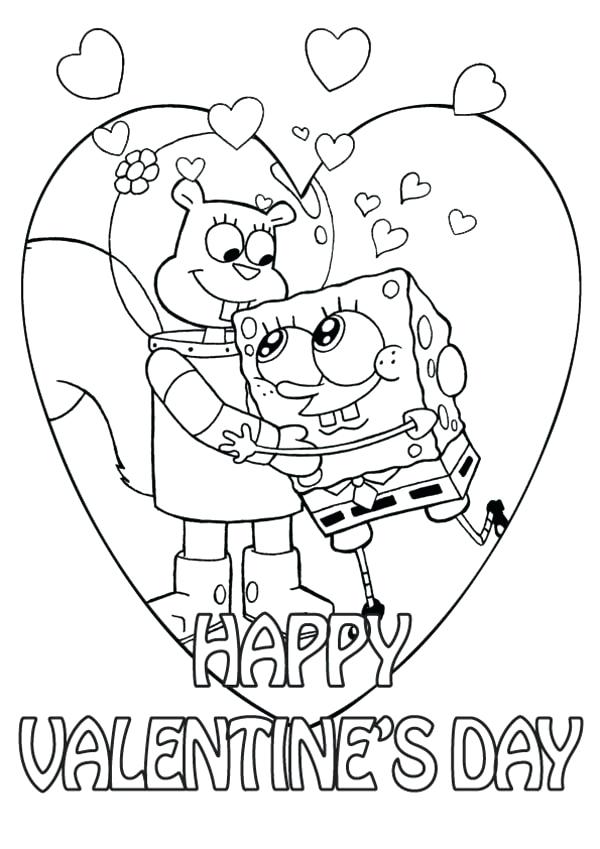 600x849 Valentines Day Coloring Pages Free Printable Printable Coloring