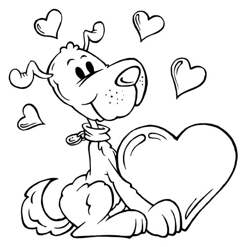 500x500 Best Free Preschool Valentines Day Coloring Pages Free 1129