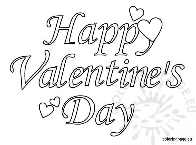 804x595 Valentines Day Colouring Pages Printable Happy Valentines Day1