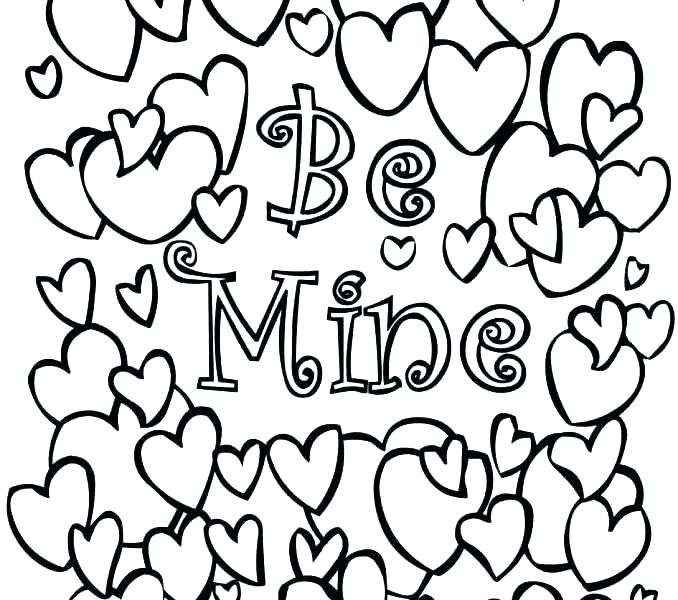678x600 Printable Coloring Pages For Valentines Day Valentine Coloring