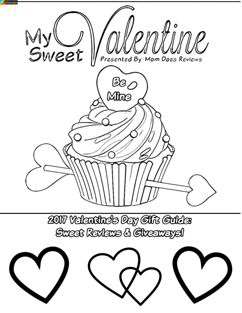 Free Valentine's Day Coloring Pages! 816x1056 Free Valentine's Day Coloring Pages!