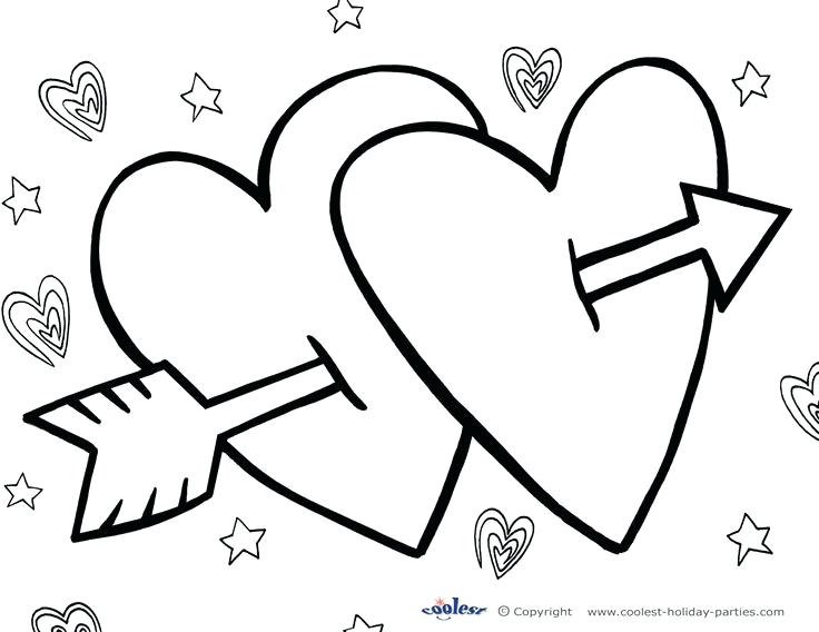 Valentines Day Heart Coloring Pages Valentine Hearts Coloring 736x568 Valentines Day Heart Coloring Pages Valentine Hearts Coloring