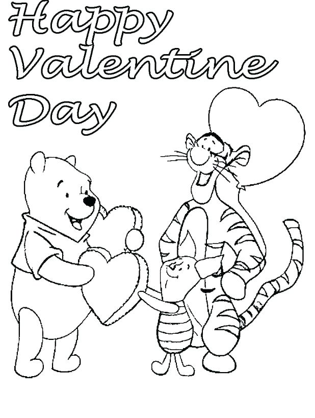 618x819 Valentines Day Printable Coloring Pages Disney Valentines Day