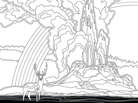 Yellowstone National Park Coloring Pages Coloring Page Online 540x405 Yellowstone National Park Coloring Pages Coloring Page Online