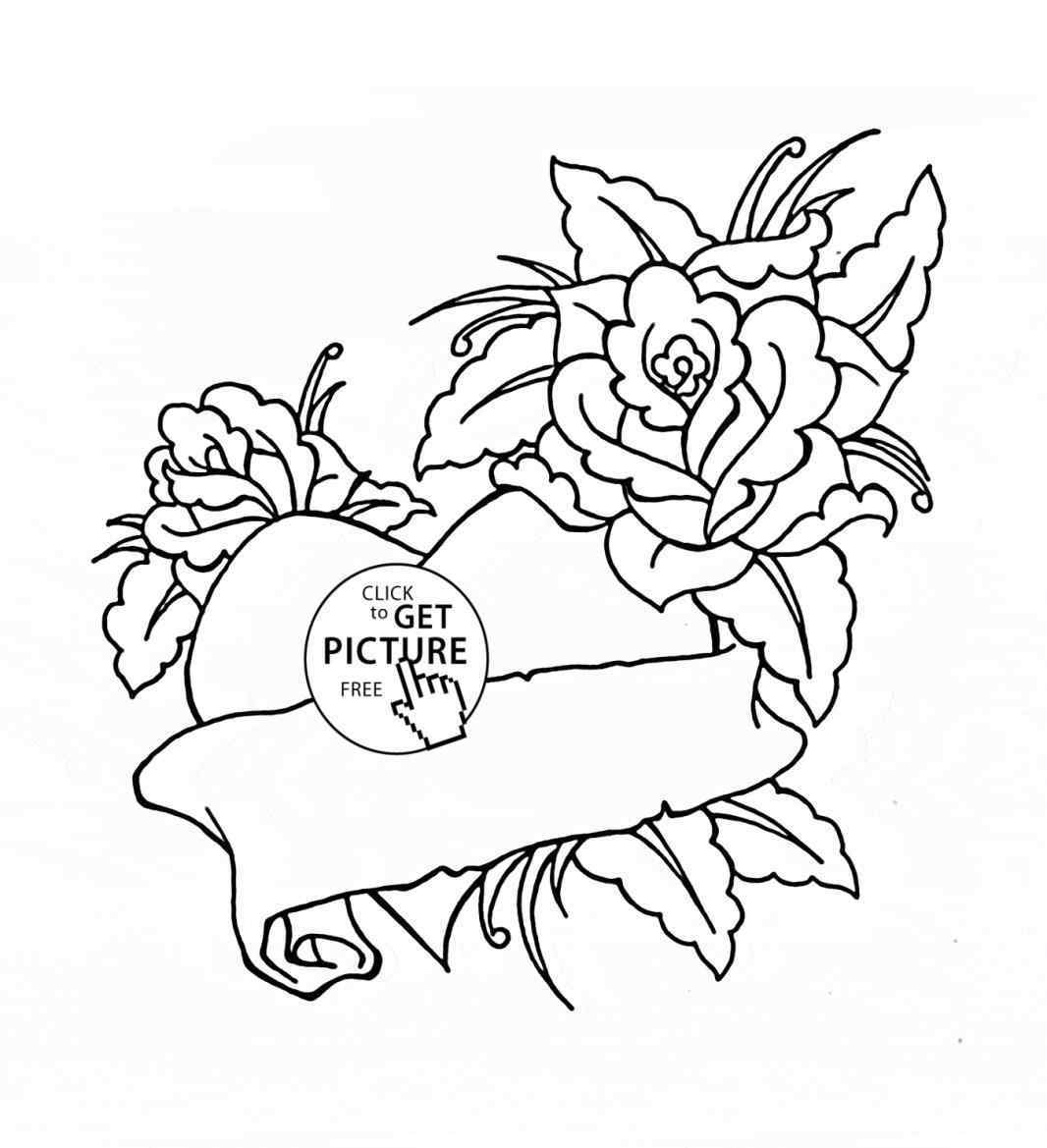 1066x1169 Valentines Day Roses Coloring Pages Your Meme Source