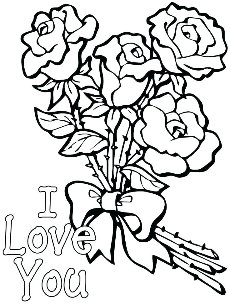 736x973 Flowers For Coloring