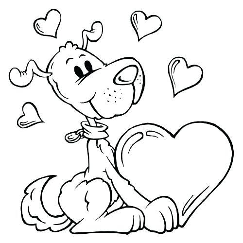 500x500 Coloring Pages For Valentines Day Snoopy Valentine Coloring Pages