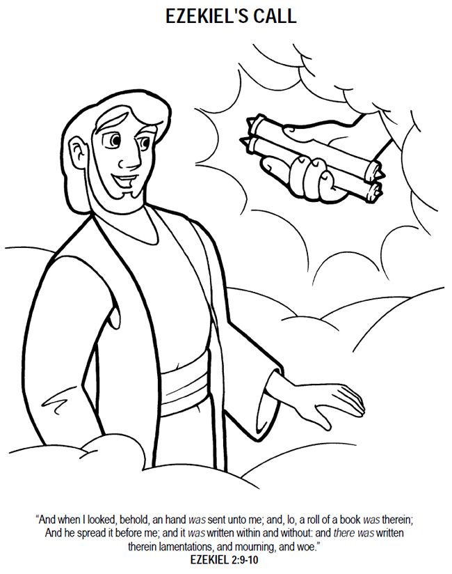 650x824 Ezekiel And The Valley Of Dry Bones Coloring Page Our Bible