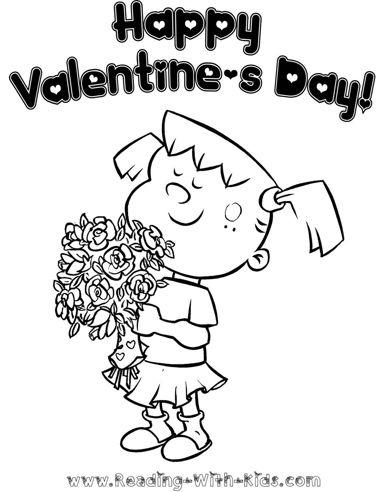 Valentine Flowers Coloring Page Alkuopetus Englanti 1275x1650 Valentine Flowers Coloring Page Alkuopetus Englanti