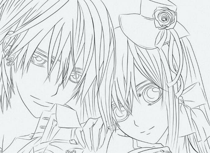 Extraordinary Vampire Knight Coloring Pages Medium Size Of Manga 687x503 Extraordinary Vampire Knight Coloring Pages Medium Size Of Manga