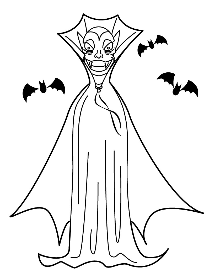 Free Printable Vampire Coloring Pages For Kids 820x1060 Free Printable Vampire Coloring Pages For Kids
