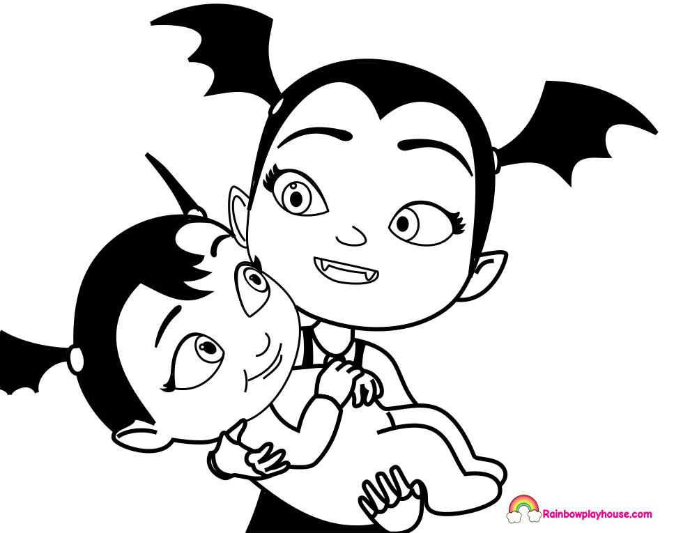 Vampirina Babysitting Printable Coloring Page 990x765 Vampirina Babysitting Printable Coloring Page
