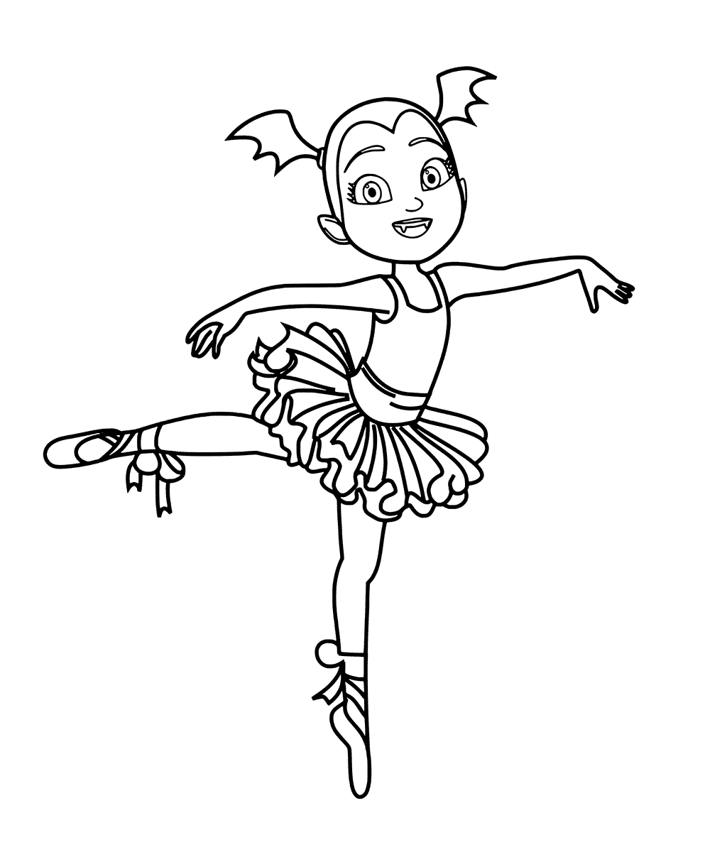 Vampirina Ballerina Printable Coloring 1024x1200 Vampirina Ballerina Printable Coloring