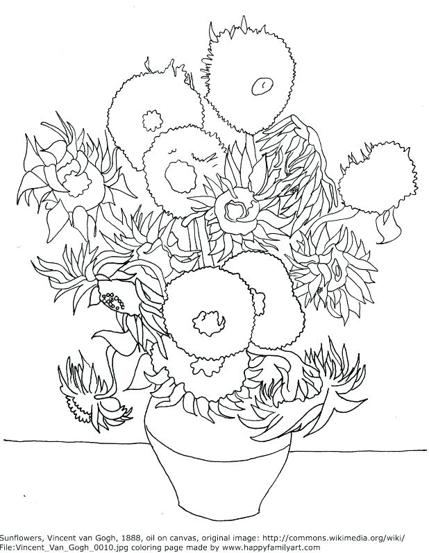 618x797 Van Gogh Coloring Page Van Coloring Pages Van Coloring Pages