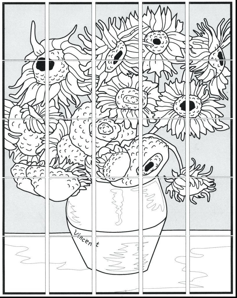 817x1024 Vincent Van Gogh Coloring Pages