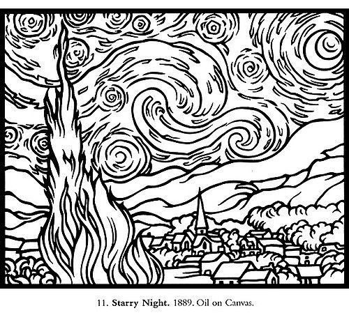 500x462 Van Gogh Stained Glass Coloring Book Photo Sharing.jpg