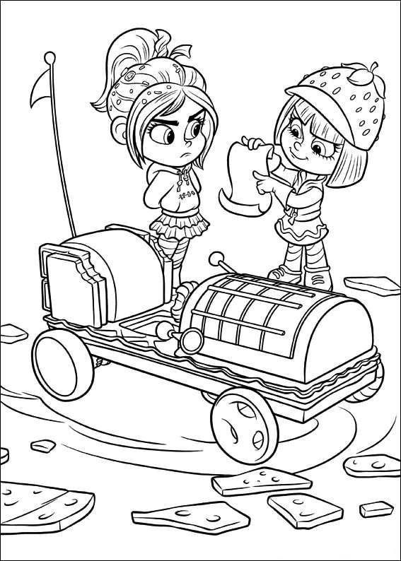 Awesome Wreck It Ralph Vanellope Coloring Pages Gallery Diy 567x794 Awesome Wreck It Ralph Vanellope Coloring Pages Gallery Diy
