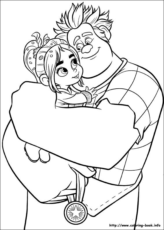 Wreck It Ralph Coloring Picture Aw! I Just Love It When Ralph Is 567x794 Wreck It Ralph Coloring Picture Aw! I Just Love It When Ralph Is