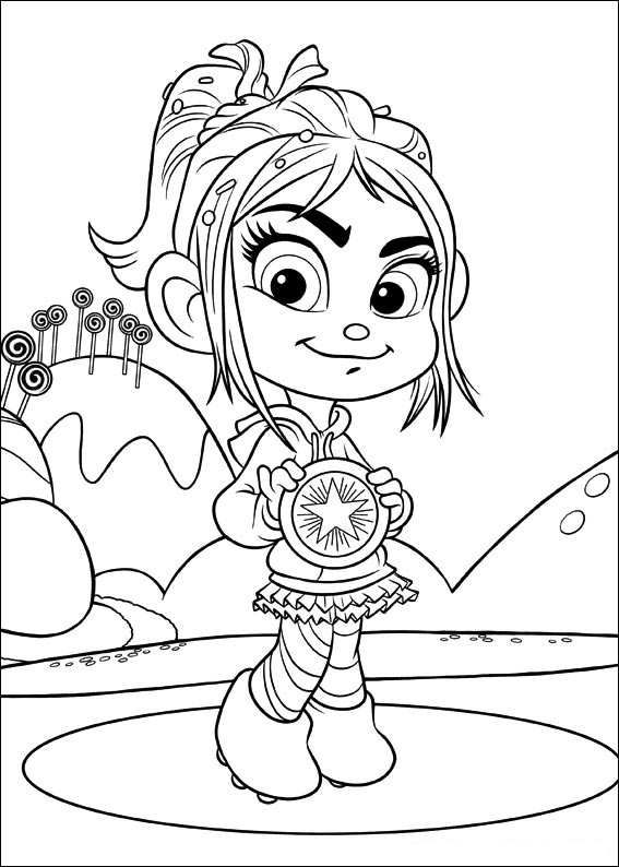 Coloring Page Wreck It Ralph 567x794 Coloring Page Wreck It Ralph