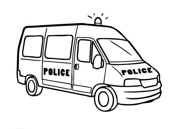600x448 Police Car Coloring Pages