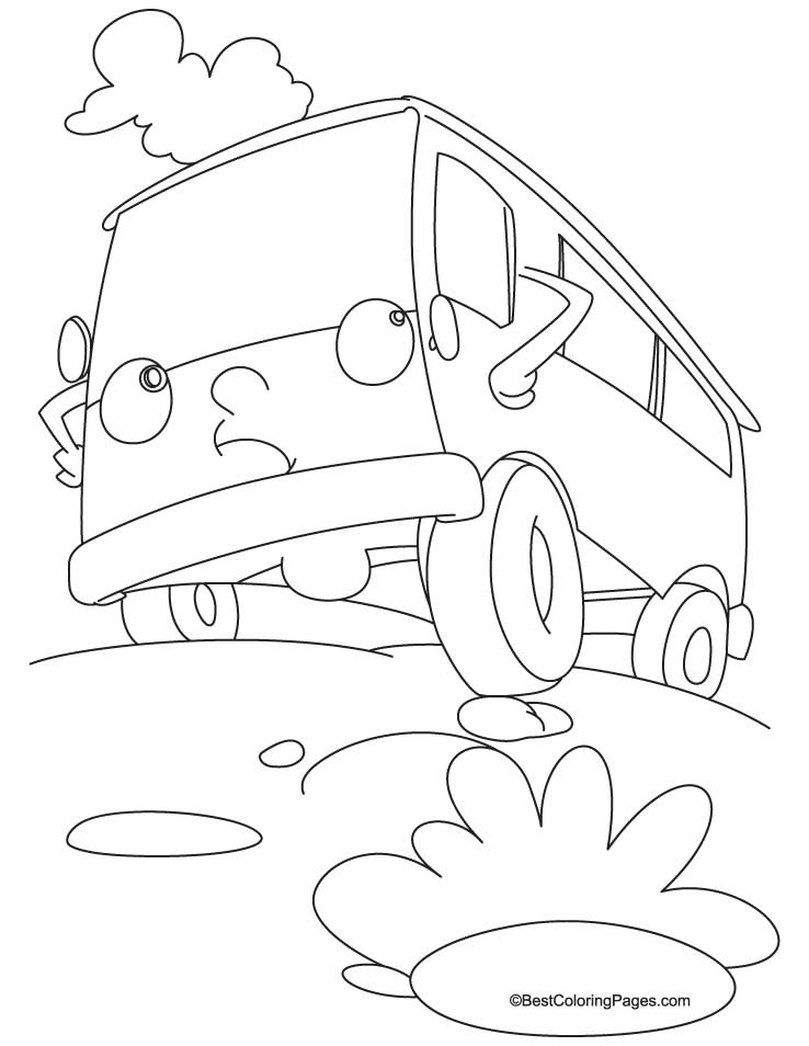 738x954 Van Coloring Pages