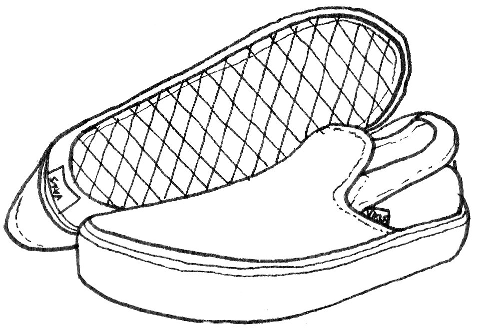 955x665 Vans Shoes Coloring Pages