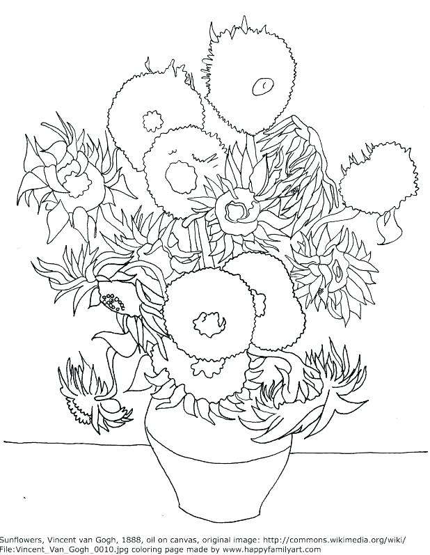 618x797 Coloring Pages Van Van Gogh Coloring Pages Printable