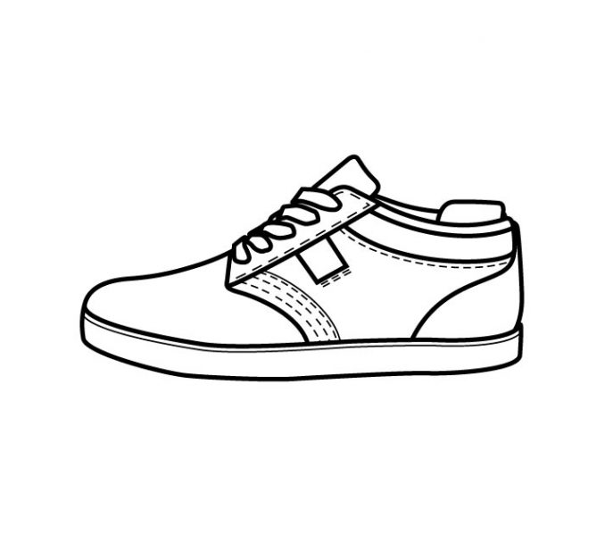 Vans Shoes Coloring Pages at GetColorings.com | Free printable ...