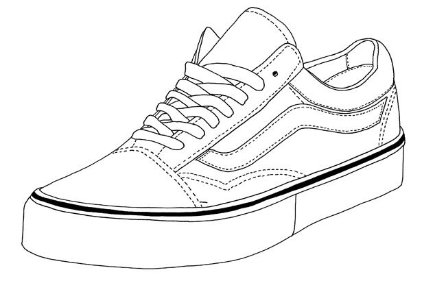 Vans Shoes Coloring Pages at GetColorings.com | Free printable ...