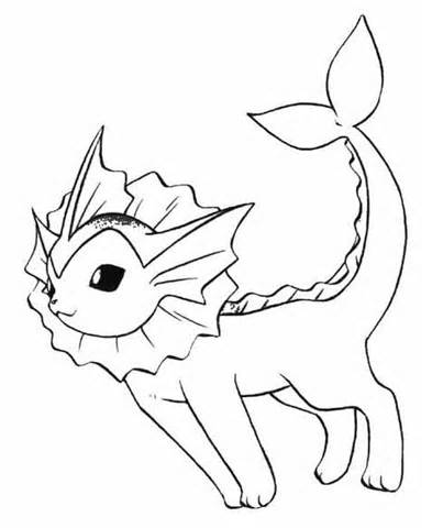 Vaporeon Coloring Pages Annabelle ~ Pokemon 393x480 Vaporeon Coloring Pages Annabelle ~ Pokemon