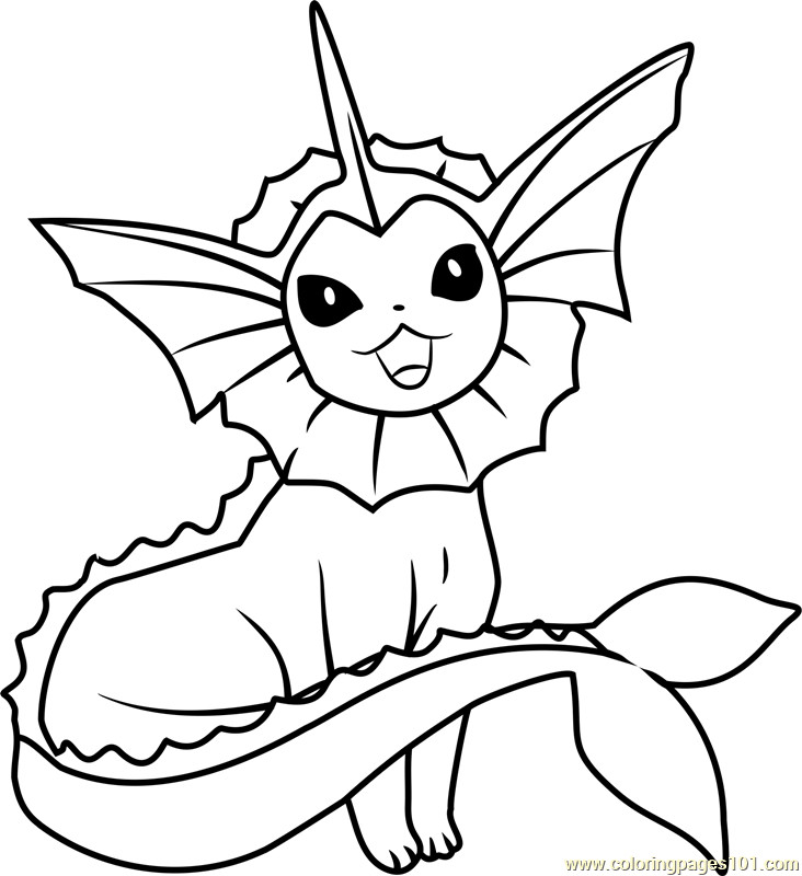 Vaporeon Coloring Pages Pokemon Go Page Free Pok Mon 732x800 Vaporeon Coloring Pages Pokemon Go Page Free Pok Mon