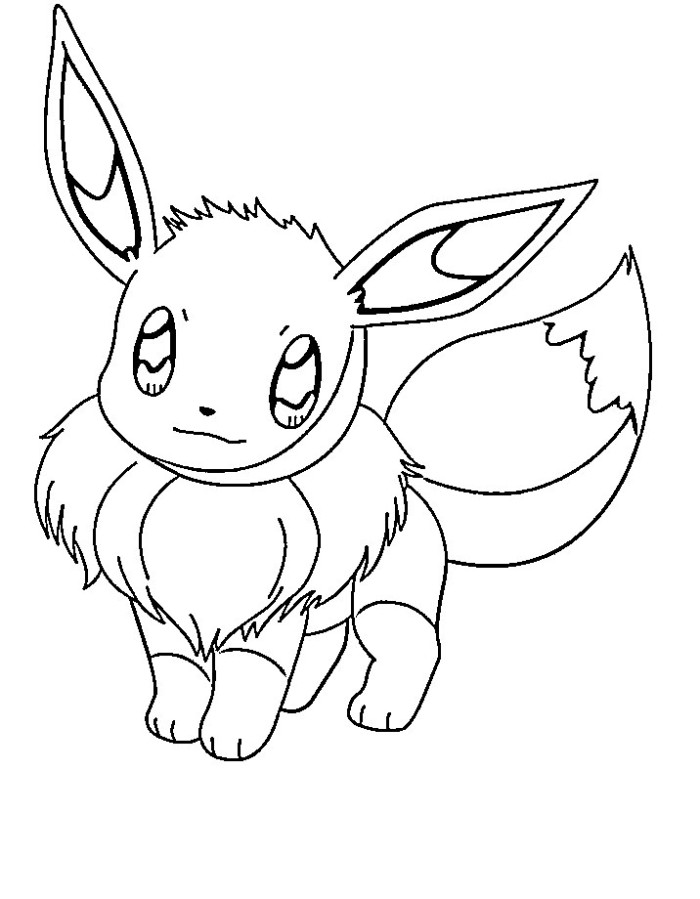 Cute Eevee Pokemon Coloring Pages On Pokemon Coloring Pages 700x899 Cute Eevee Pokemon Coloring Pages On Pokemon Coloring Pages