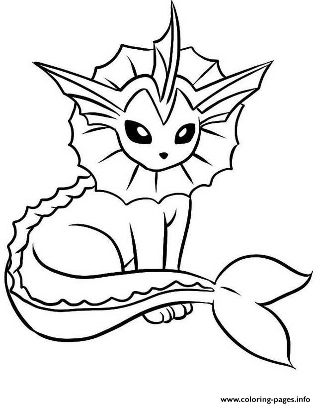 Print Vaporeon Eevee Pokemon Evolutions Coloring Pages Eevee 640x816 Print Vaporeon Eevee Pokemon Evolutions Coloring Pages Eevee