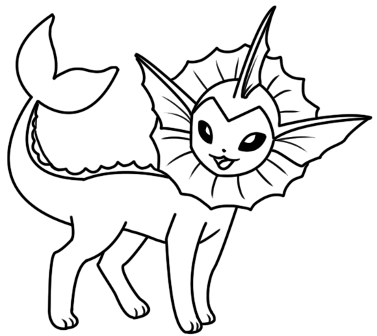 Vaporeon Coloring Page By Bellatrixie White 551x491 Vaporeon Coloring Page By Bellatrixie White