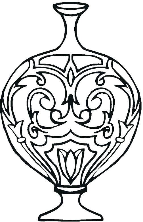 504x780 Pottery Coloring Pages Coloring Pages Flower Vase Page Bouquets