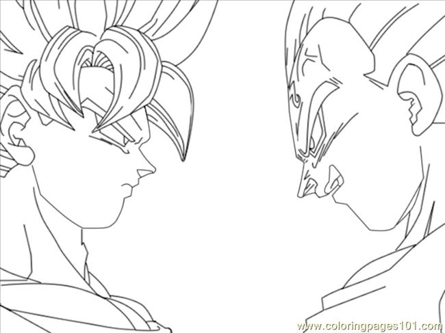 650x487 Vegeta Coloring Pages