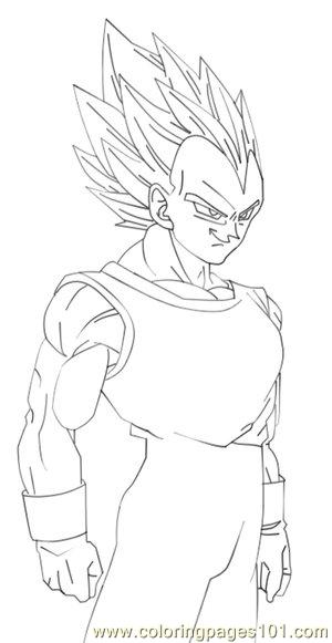 300x581 Vegeta1lineart By Imran Ryo Coloring Page