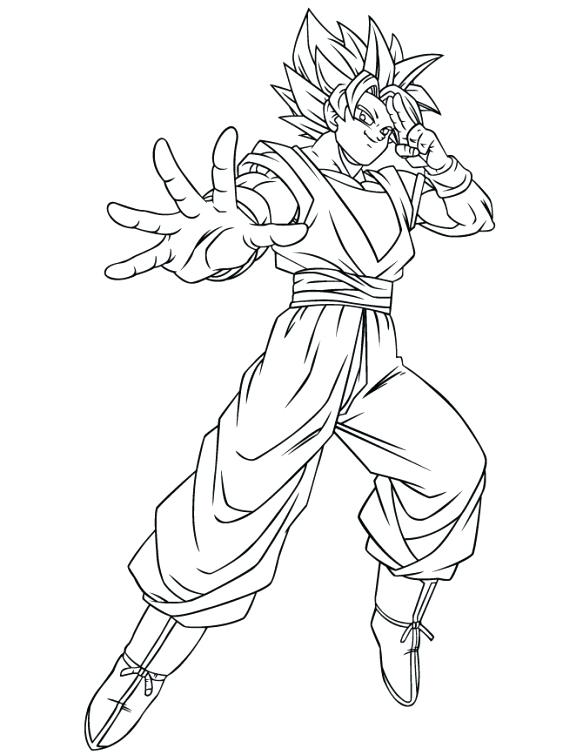 Vegeta Super Saiyan Coloring Pages at GetColorings.com | Free printable ...