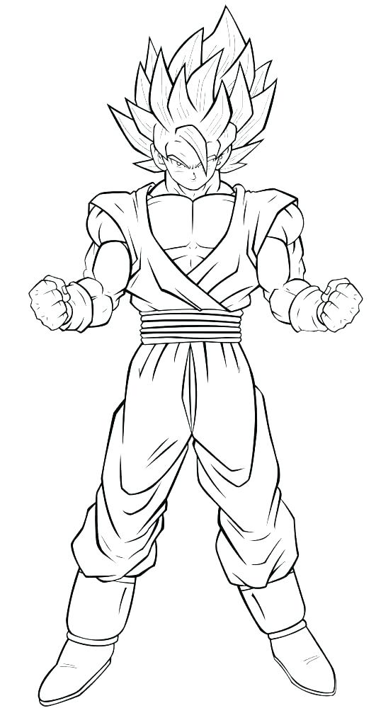 531x1024 Dragon Ball Baby Coloring Pages Graphic Dragon Super Saiyan 4