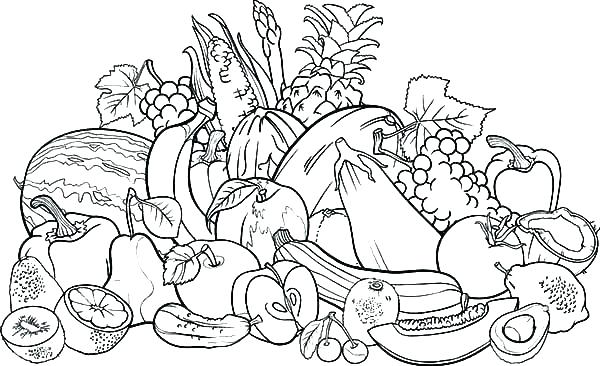 600x366 Fruit Coloring Pages Free Coloring Pages Of Fruits Coloring Pages