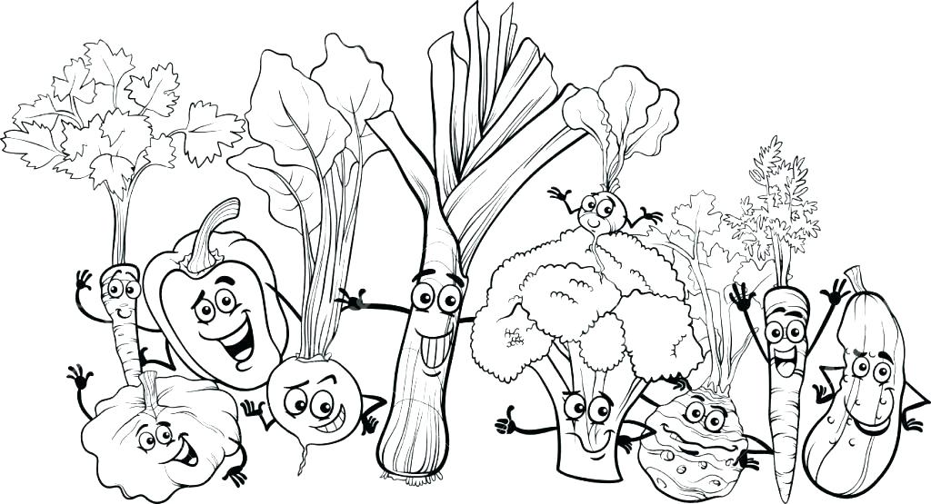 1024x555 Vegetable Coloring Pages Vegetables Coloring Pages Vegetable