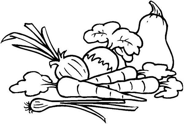 600x405 Vegetable Coloring Pages 4