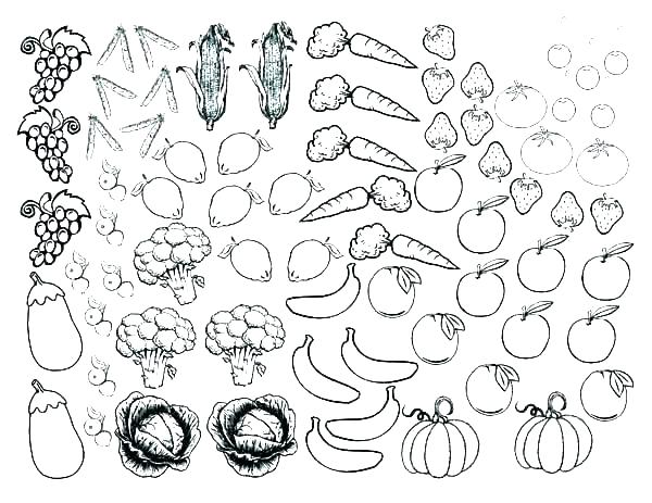 600x463 Vegetable Coloring Pages Coloring Pages Vegetables Preschoolers