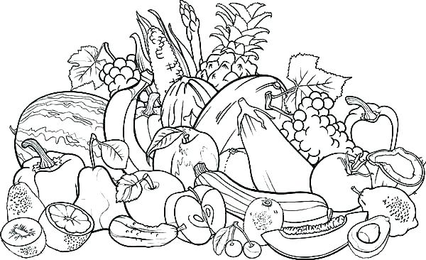 Fruit Coloring Pages Fresh Fruit Coloring Page Fruit Coloring 600x366 Fruit Coloring Pages Fresh Fruit Coloring Page Fruit Coloring