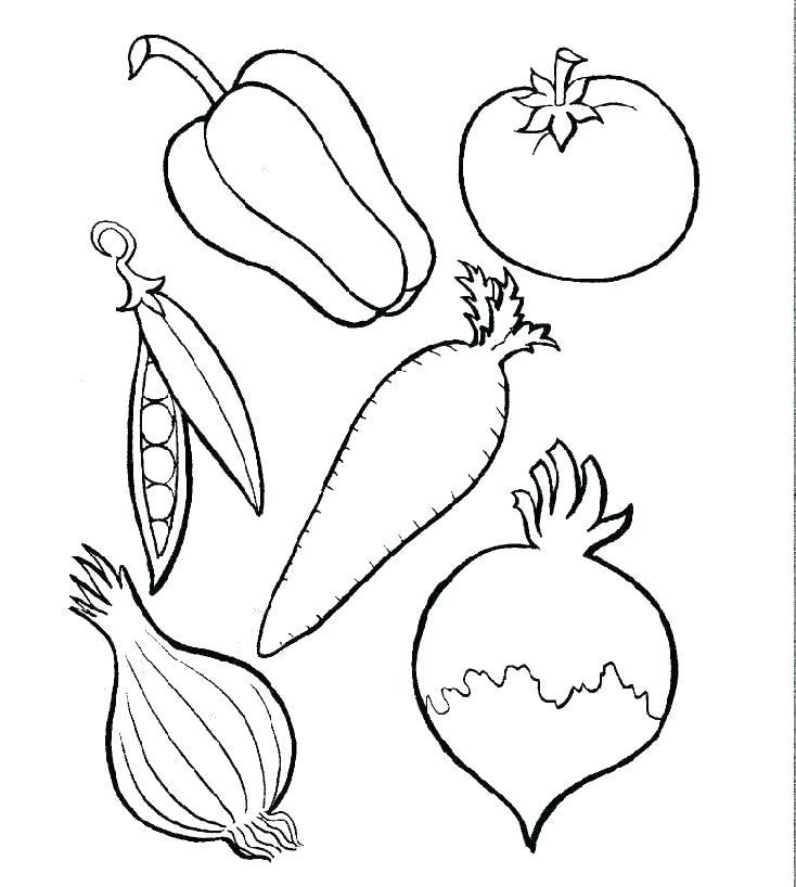 Coloring Pages Of Fruits And Vegetables Fruits And Vegetables 734x818 Coloring Pages Of Fruits And Vegetables Fruits And Vegetables
