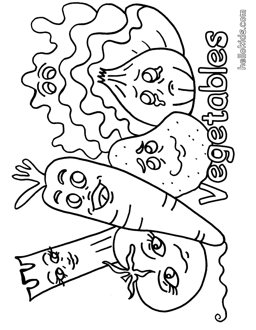820x1059 Now Vegetable Pictures To Color Coloring Page